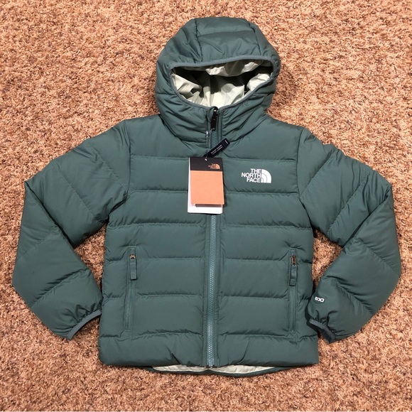 The North Face Girls' Reversible North Down Hooded Jacket - Picture 8 of 13